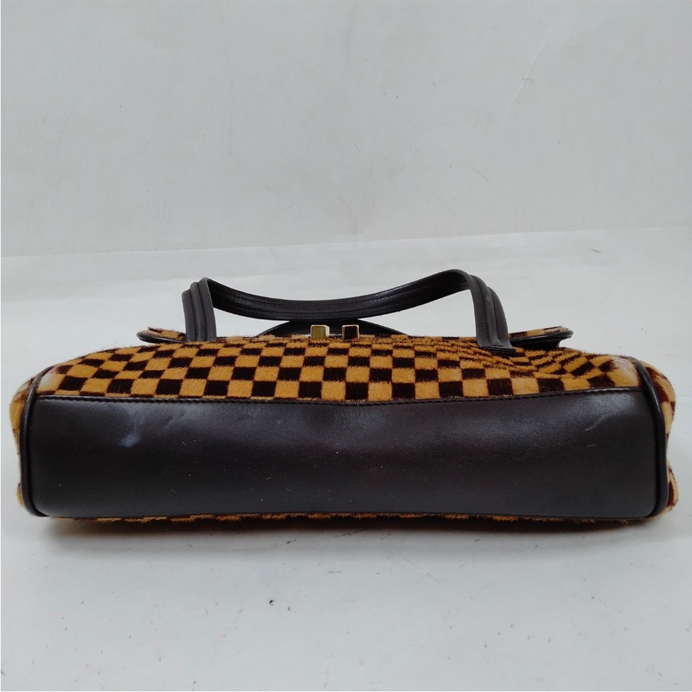 Louis Vuitton LV Damier Sauvage Pony Hair Handbag w COA - edge and corner wear - Picture 6 of 17